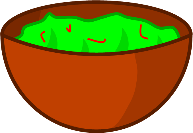 Bowl Of Guacamole Clipart - Png Download (688x469), Png Download