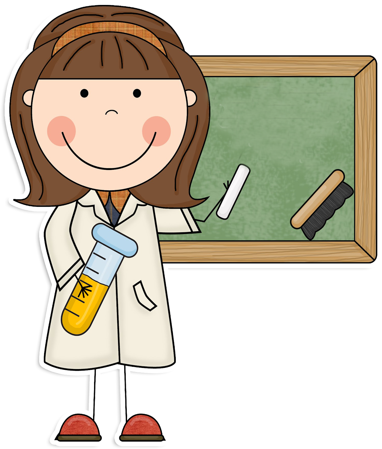 Free Clipart For Teachers Pinterest - Science Teacher - Png Download (1428x1600), Png Download
