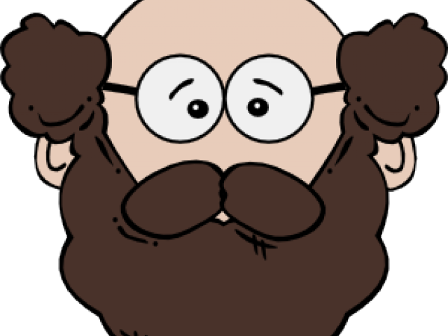 Father Face Clipart - Old Man Cartoon Face - Png Download (640x480), Png Download