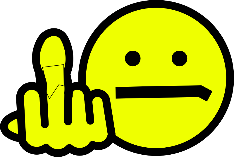 Angry Smiley Face Clip Art N27 - Openclipart Org - Png Download (799x538), Png Download