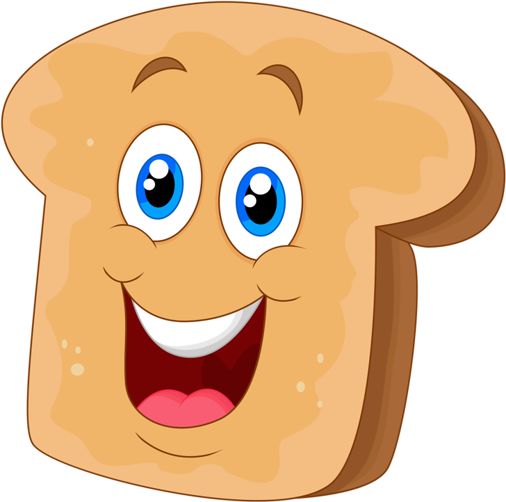 Clipart Face Bread - Bread With Faces Clipart - Png Download (790x800), Png Download