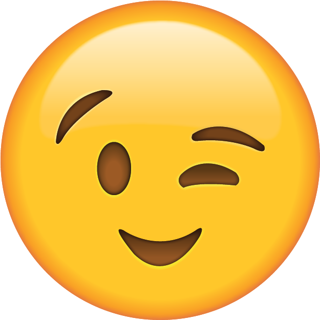 Wink Emoji Clipart Clipartuse - Emoji Face Smile - Png Download (600x600), Png Download
