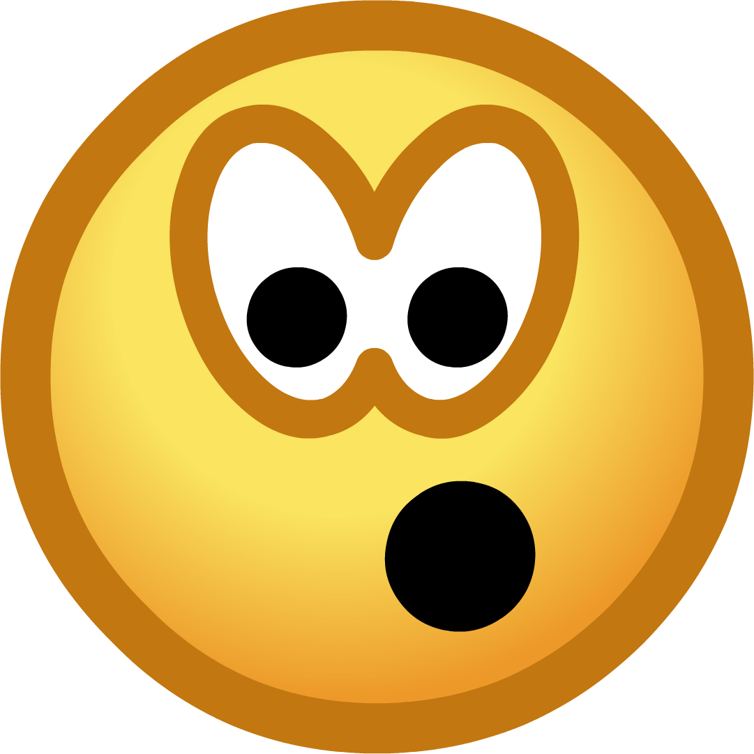 Surprised Emoticon - Club Penguin Surprised Emoticon Clipart (1081x1081), Png Download