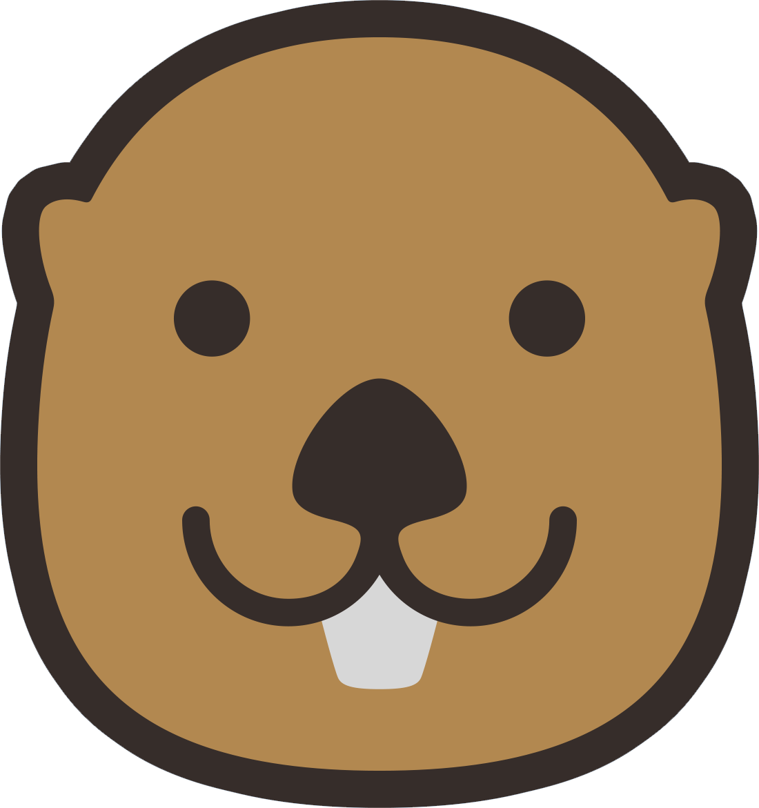 Face Clipart Otter - Clip Art - Png Download (1100x1171), Png Download