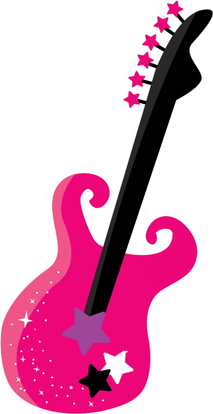 Music Clipart, Craft Images, Cute Images, Photo Boots - Rock Star Guitar Clip Art - Png Download (548x900), Png Download