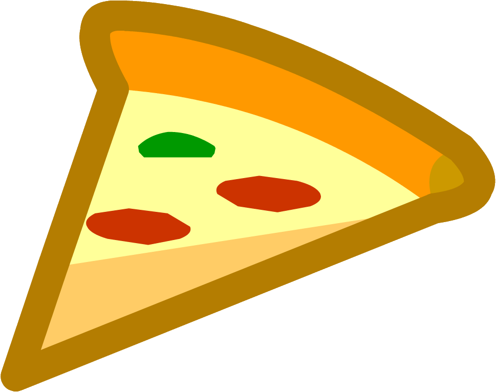 Animated Foods - Club Penguin Pizza Emote Clipart (969x766), Png Download