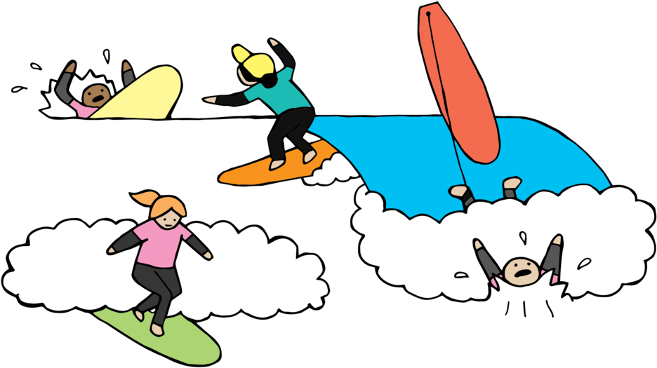 5 Day Camps - Surfing Clipart (1000x750), Png Download