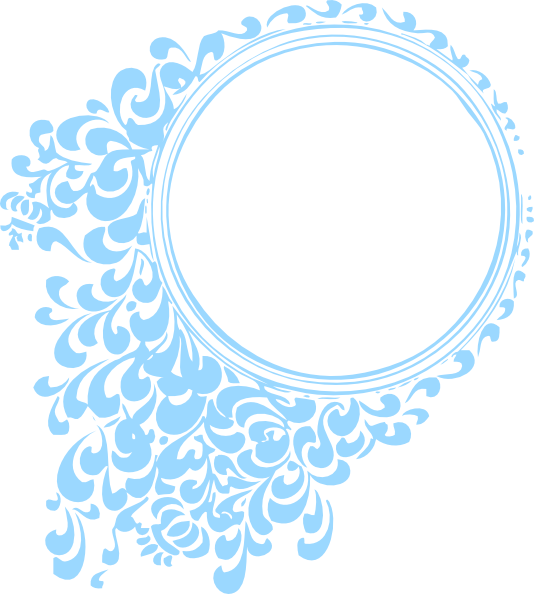Robin Blue Circle Frame Svg Clip Arts 534 X 594 Px - Png Download (534x594), Png Download