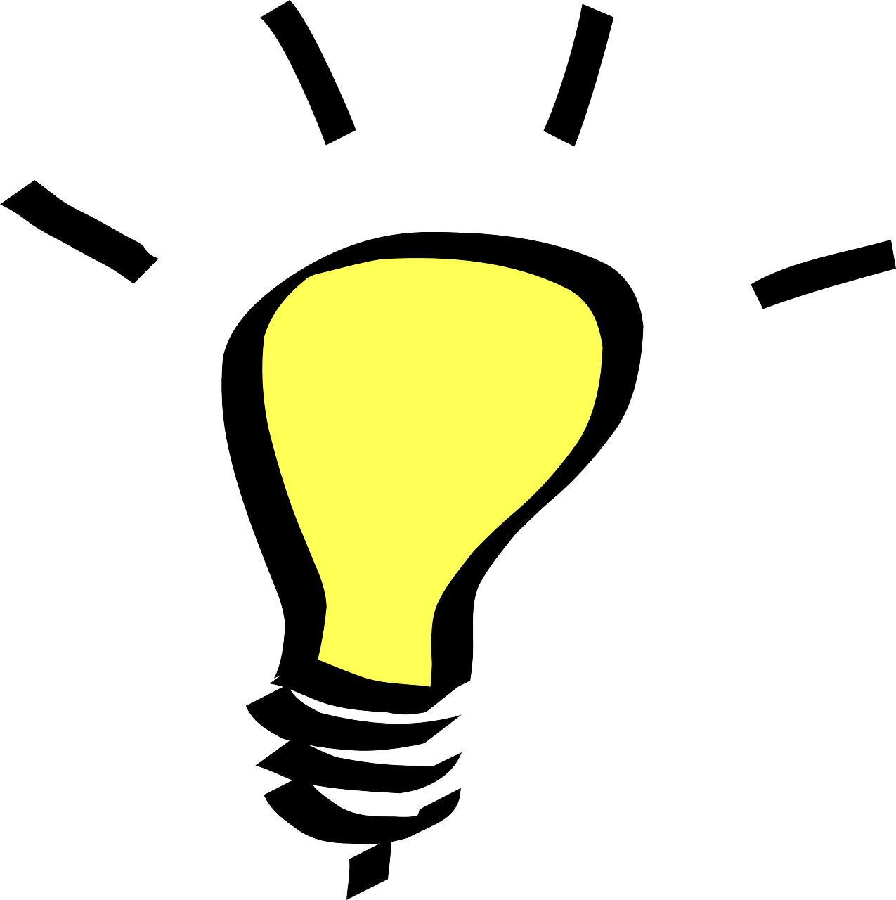 Jazz Hands Clipart - Light Bulb Clip Art - Png Download (896x900), Png Download