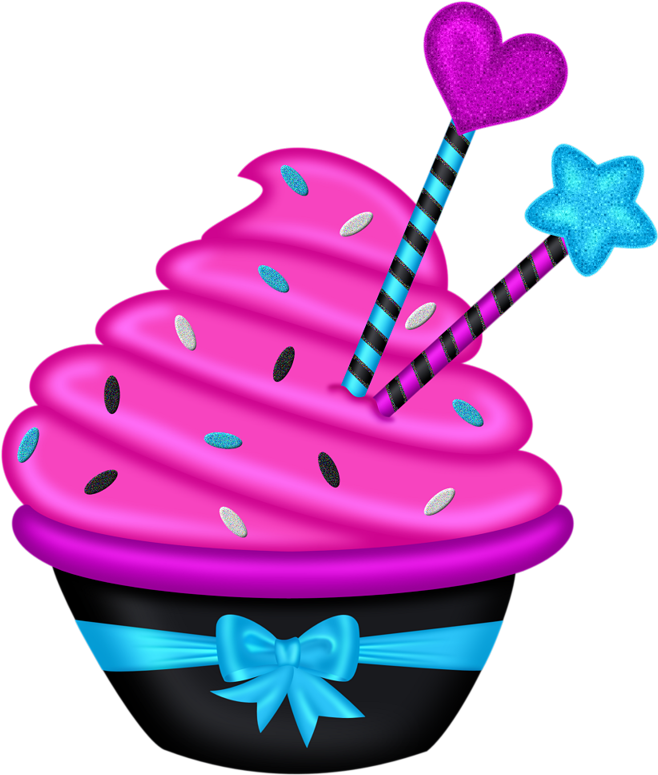 Фотки Happy Birthday Clip Art, Birthday Clipart, Girl - Cupcake - Png Download (699x800), Png Download
