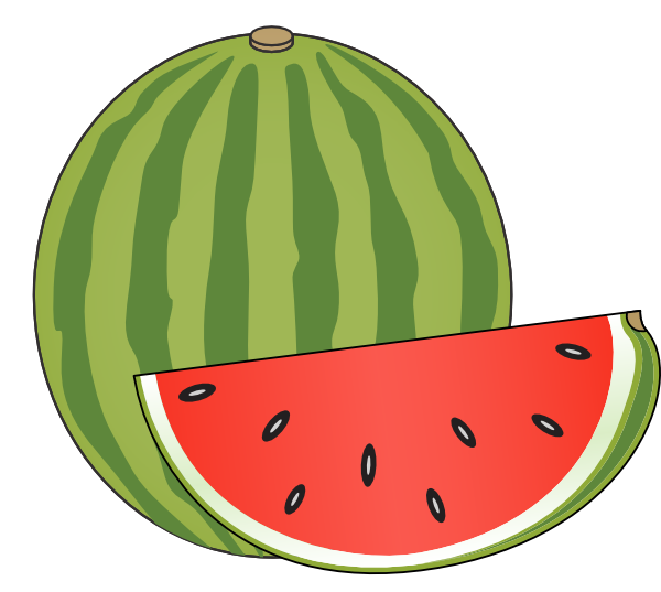 Download Picture Transparent Download Clip Art Vector - Watermelon Clipart Transparent Background - Png Download (600x537), Png Download