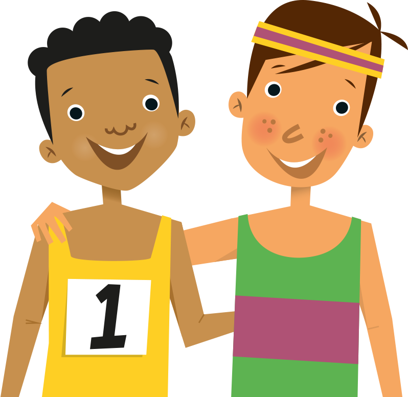 Friendly Clipart Happy Together - Friendly Boy Clipart - Png Download (798x777), Png Download