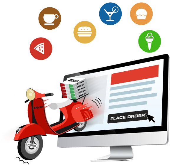 Clip Transparent Cafeteria Clipart Lunch Order - Online Food Ordering - Png Download (577x562), Png Download