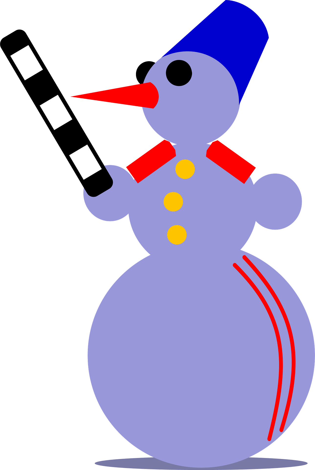 How To Set Use Snowman Traffic Cop Clipart - Clip Art - Png Download (603x900), Png Download