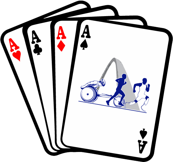 Graphic Royalty Free Disabled Athlete Sports Association - Clip Art Deck Of Card - Png Download (602x564), Png Download