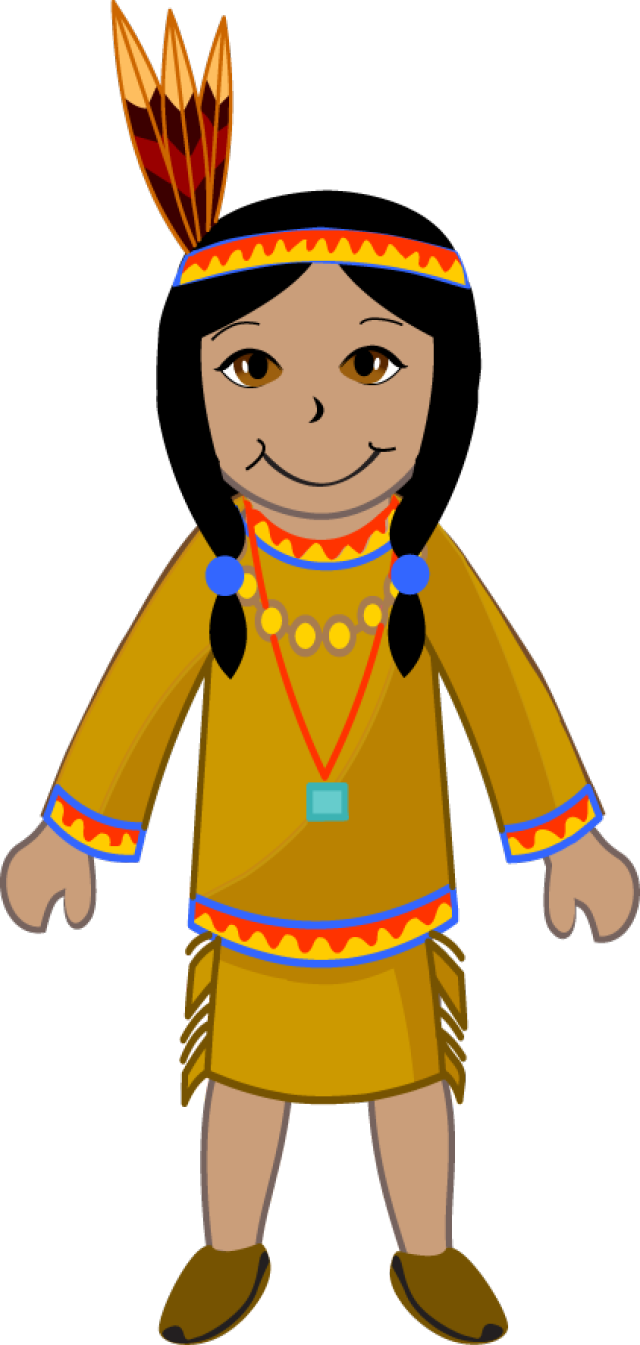 American Indians Png Image - Native American Women Clipart Transparent Png (640x1345), Png Download