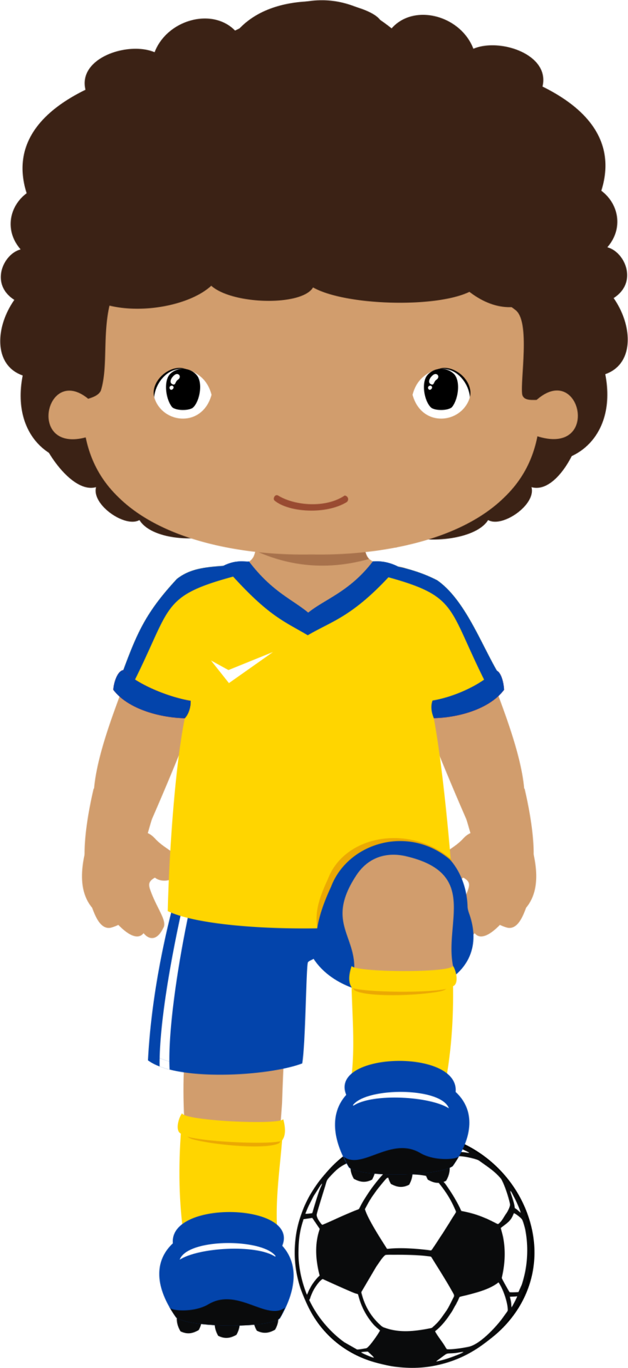 Sports & Ginástica Soccer Party, Kit, Office Ideas, - Baby Footballer Clipart - Png Download (882x1920), Png Download
