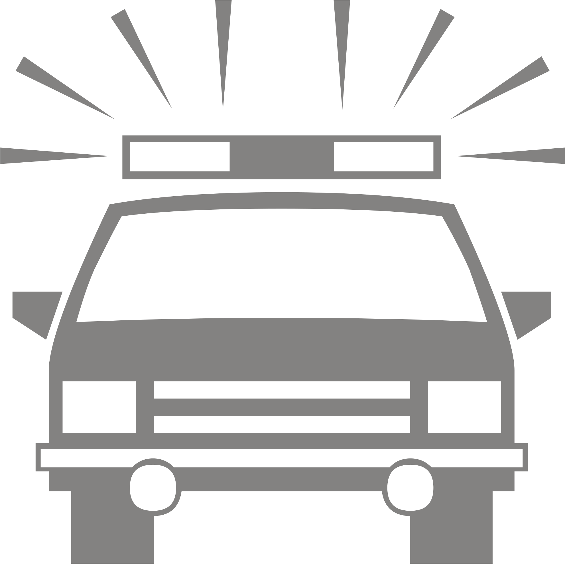 Popular Images - Police Car Silhouette Clipart - Png Download (2000x2000), Png Download