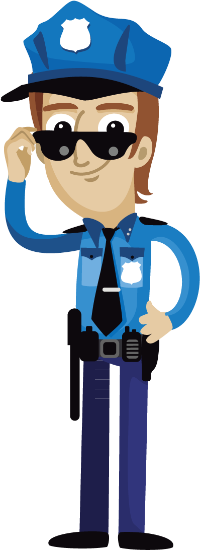 Cartoon Police Officer Clip Art Uncle Transprent - Police Officer Clipart Png Transparent Png (842x1213), Png Download