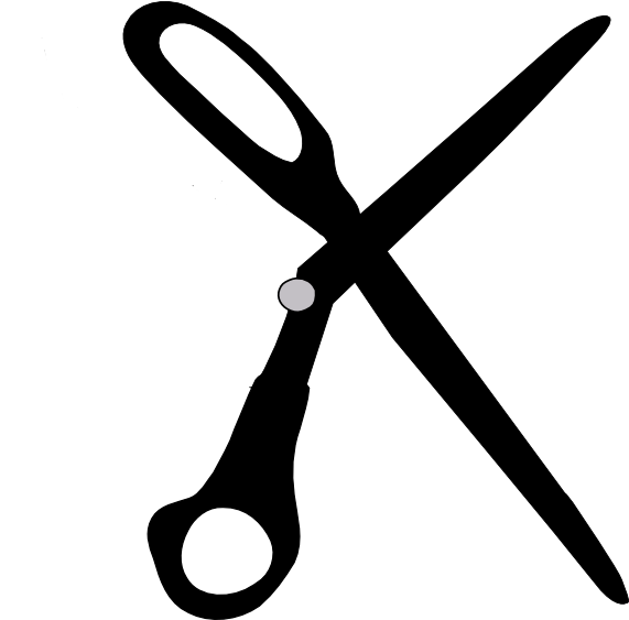 Black Scissors Letter K Clip Art At Clipart Library - .com - Png Download (600x562), Png Download