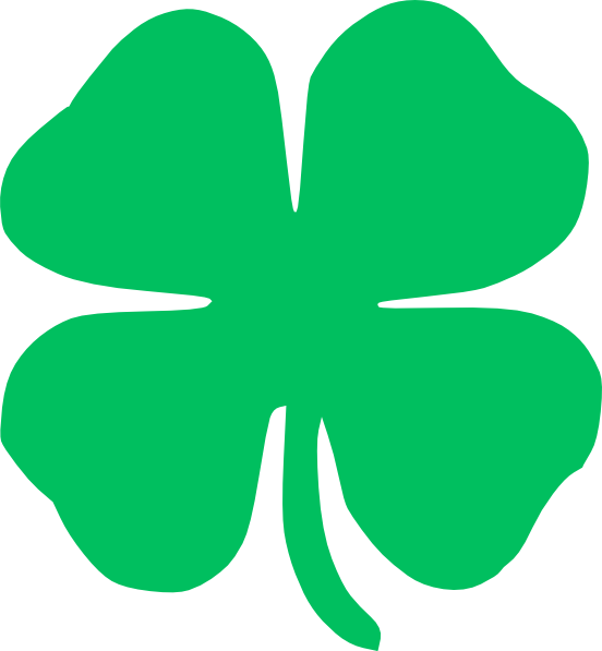 Popular Images - Four Leaf Clover Clip Art - Png Download (552x597), Png Download