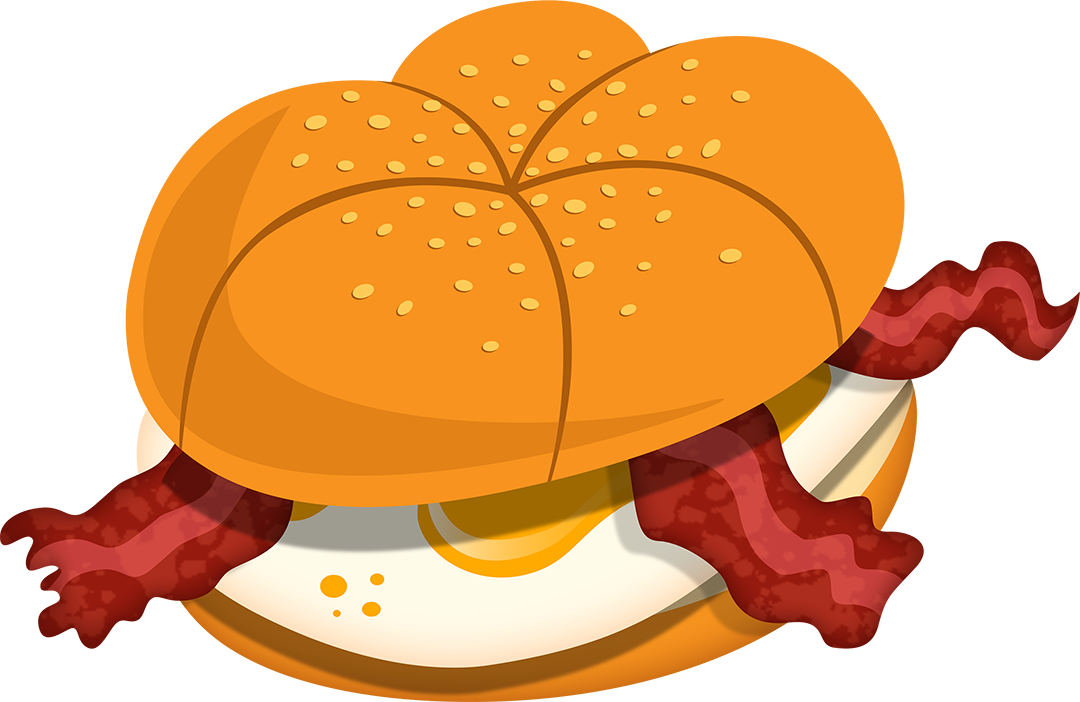 Here Are Some Details From The Nyc Emoji Series - Breakfast Roll Clip Art - Png Download (1080x702), Png Download