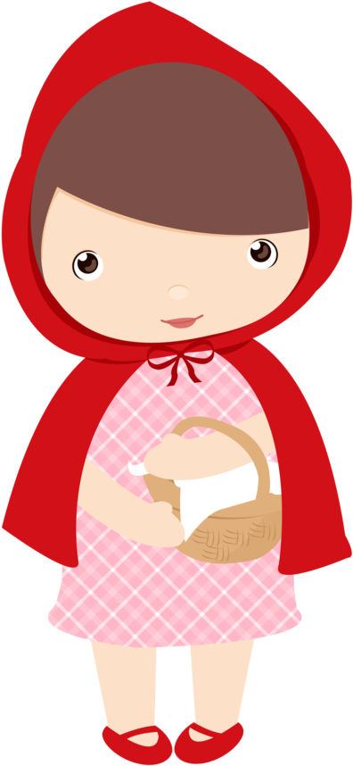 Red Riding Hood Clipart Happy Woman - Little Red Riding Hood No Background - Png Download (464x900), Png Download