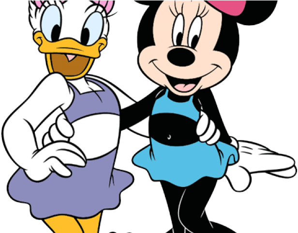 Summer Clipart Minnie Mouse - Daisy Duck At The Beach - Png Download (640x480), Png Download