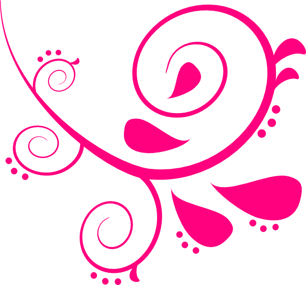 Swirl Vector Png Pink Clipart (600x559), Png Download
