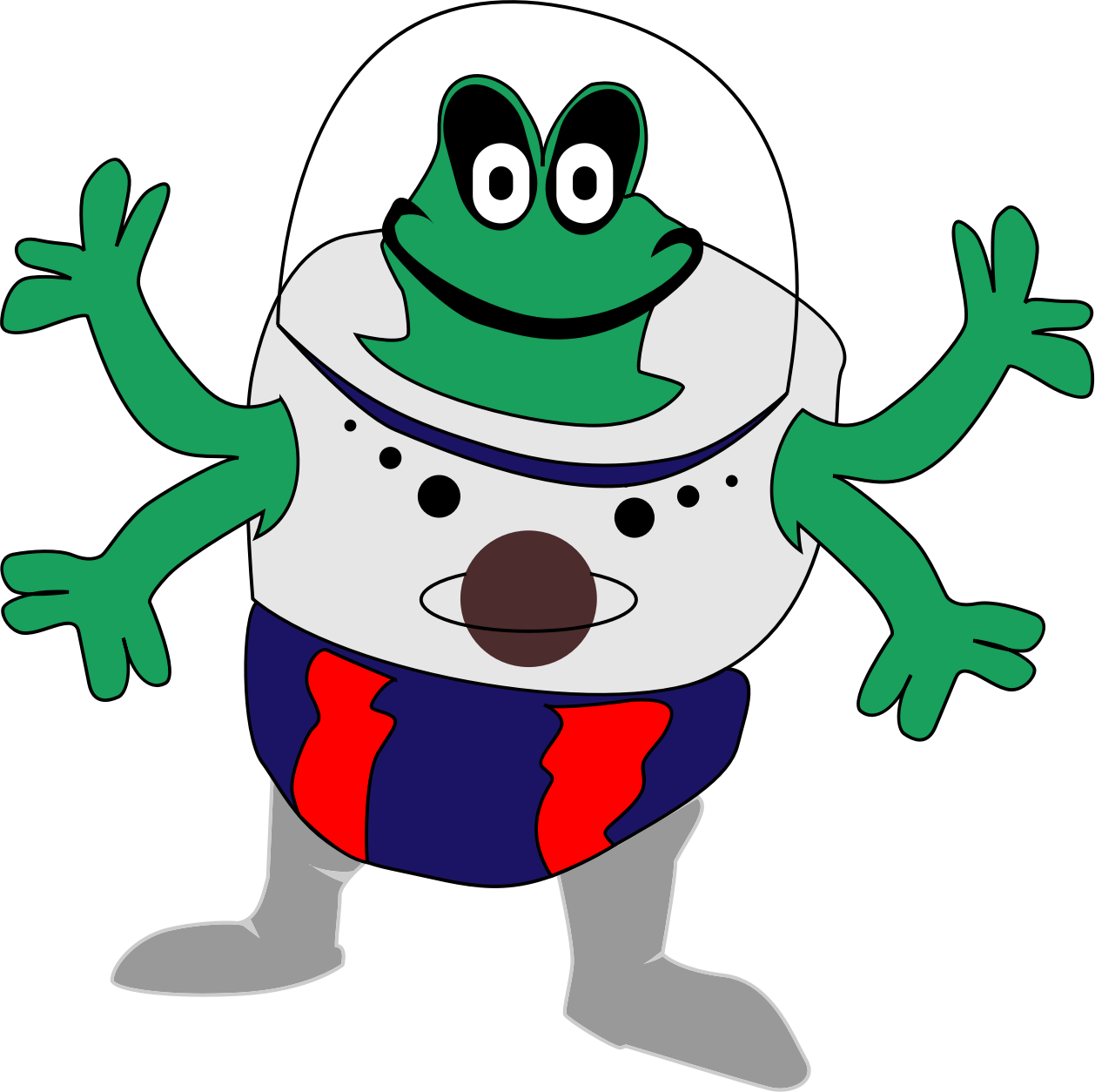 Alien Clipart - - Kostenlose Bilder Von Lustigen Fröschen - Png Download (600x598), Png Download