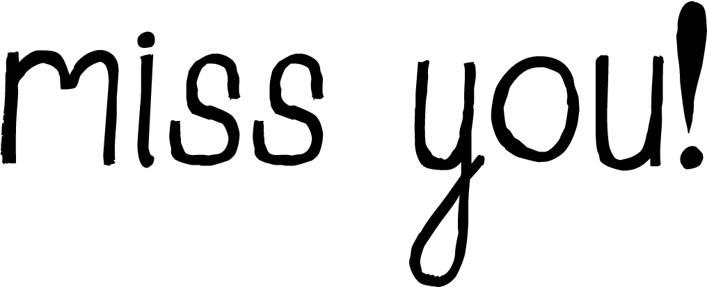 Love And Miss You Clipart - Png I Miss You Transparent Png (1200x428), Png Download