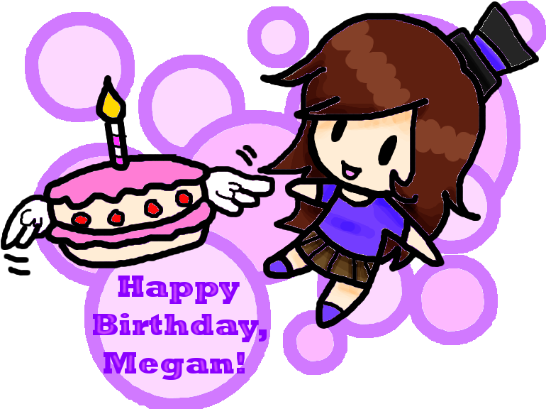 Happy Birthday, Megan By Babyabbiestar On Deviantart - Birthday Clipart (800x600), Png Download