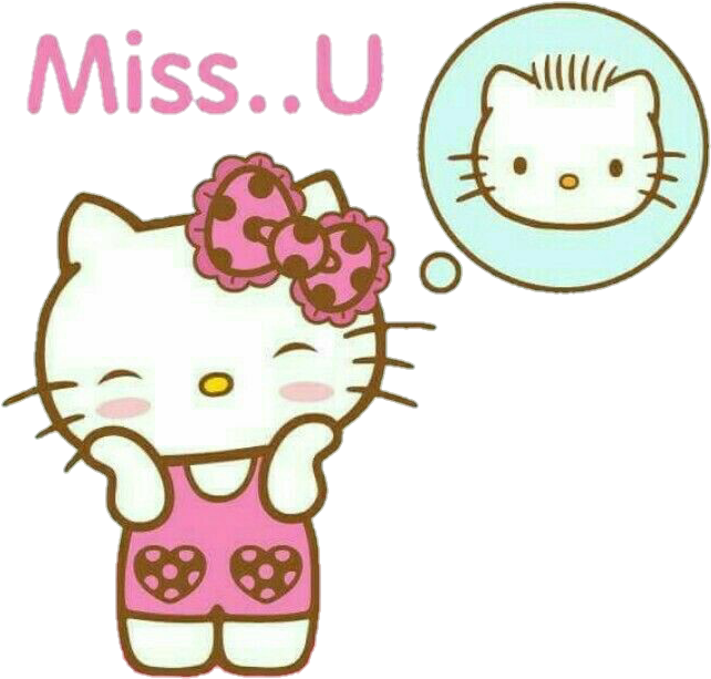 Hellokitty Sanrio Love Missyou Deardaniel Dear Daniel - Hello Kitty Sayings Clipart (720x675), Png Download