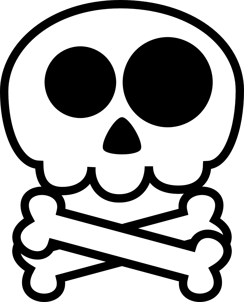 Clipart Skeleton Cute - Cute Skull Clip Art - Png Download (648x800), Png Download