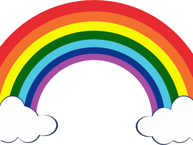 Rainbow Clipart Coloring - Clipart Picture Of Rainbow - Png Download (640x480), Png Download