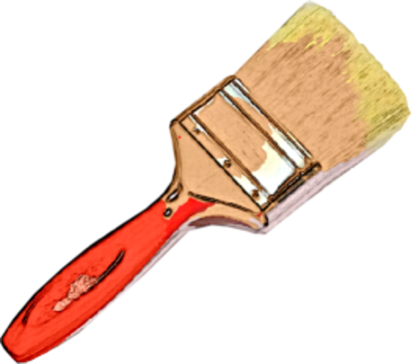 Palette Painting Art Clip Art - Paint Brush Cartoon Transparent - Png Download (600x531), Png Download