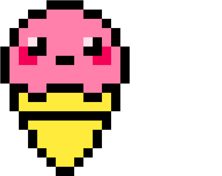 Ice Cream - Ice Cream Cone Pixel Art Clipart (1200x1200), Png Download