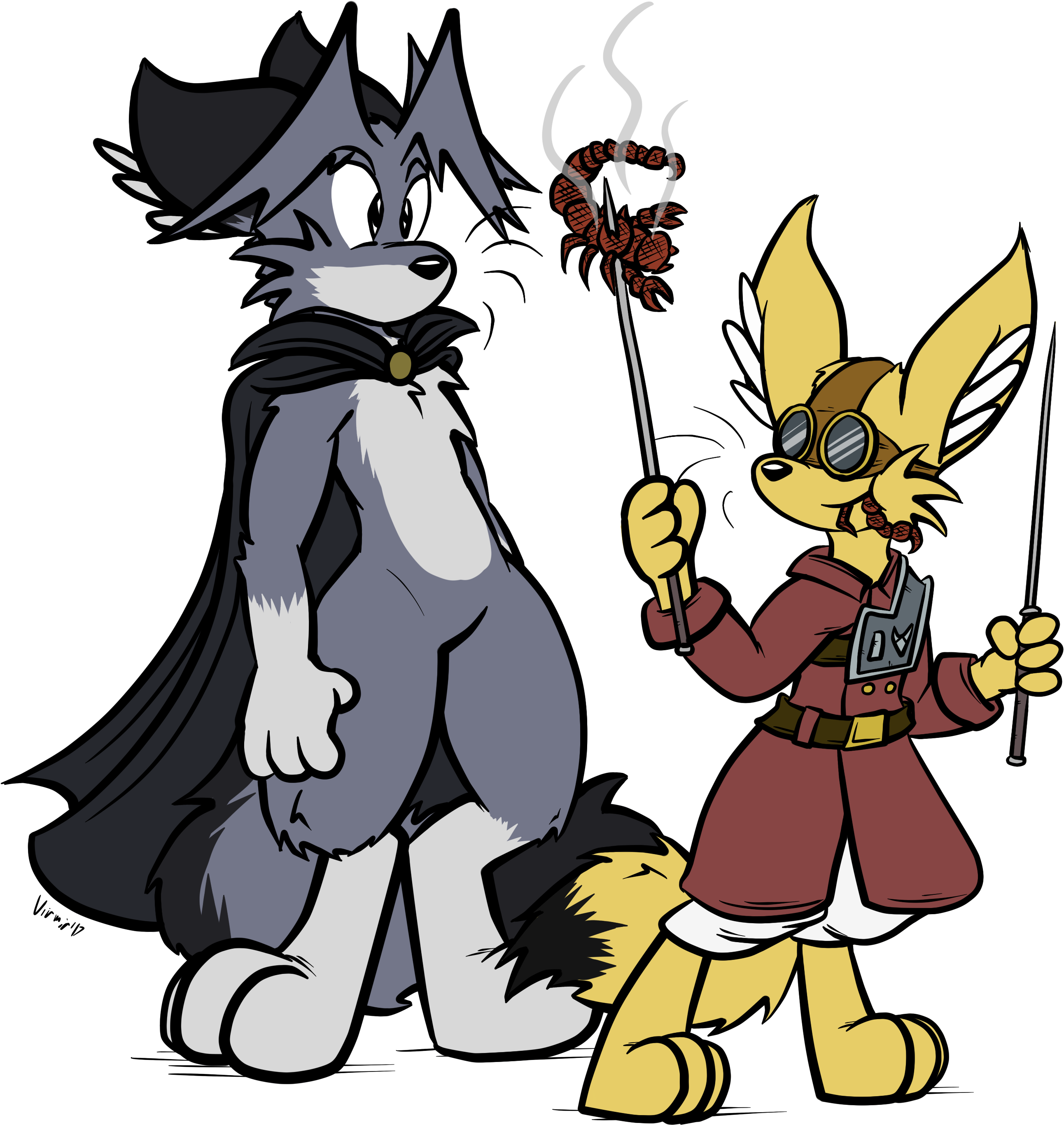 Roasted Scorpions - Cartoon Clipart (800x795), Png Download