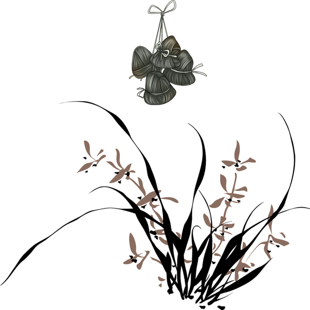 Hand Painted Flowers And Scorpions Hd Png - Watercolor Black And White Grass Clipart Transparent Png (1024x1024), Png Download