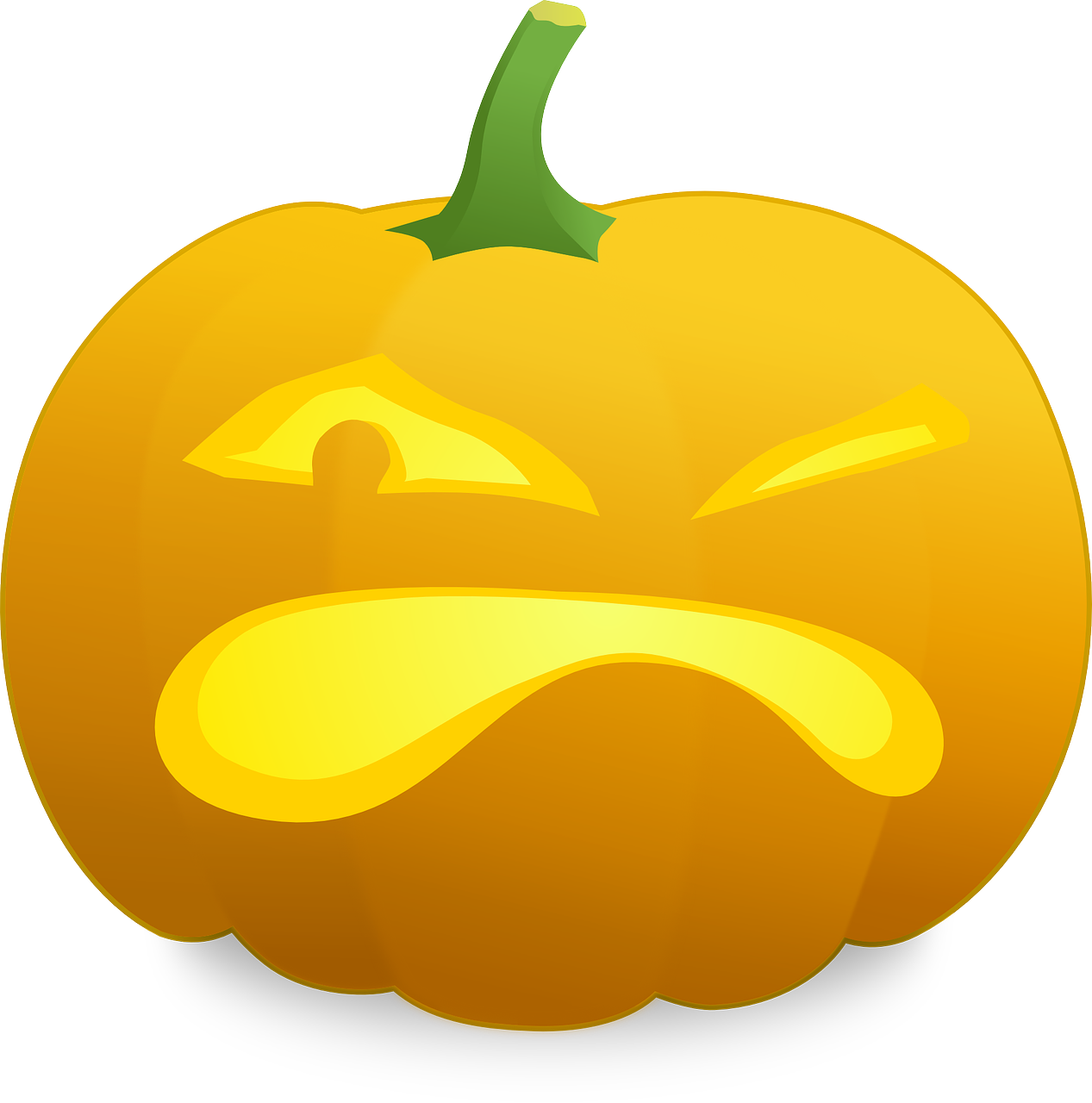 Jack O' Lantern Halloween Pumpkin Cucurbita Free Commercial - Angry Jack O Lantern Clipart (750x750), Png Download