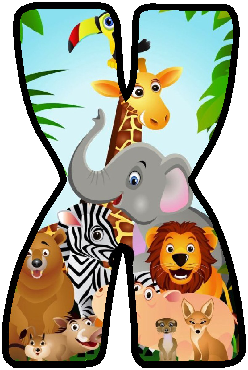 Letras De Animales De La Selva Clipart Full Size Clipart 1102455 Pinclipart