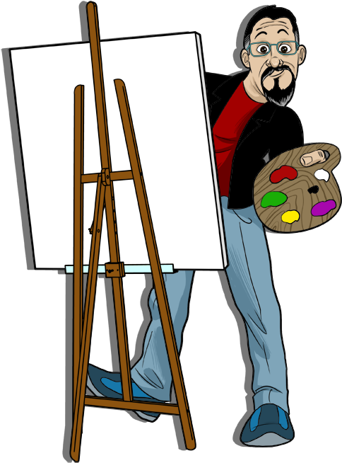Contact Tom - Cartoon Clipart (493x662), Png Download