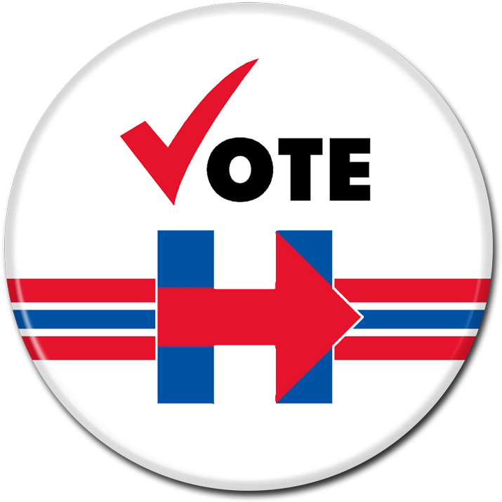 Hillary Transparent Button - Hillary Clinton Button Transparent Clipart (800x800), Png Download