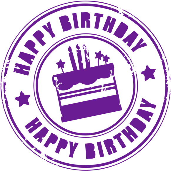 Happy Birthday Clip Art, Happy Birthday Writing, Birthday - Stiker Happy Birthday Png Transparent Png (597x600), Png Download