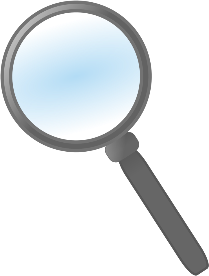 Clip Art Image Magnifying Glass Id Mark - عدسة مكبرة Clipart - Png Download (958x1174), Png Download