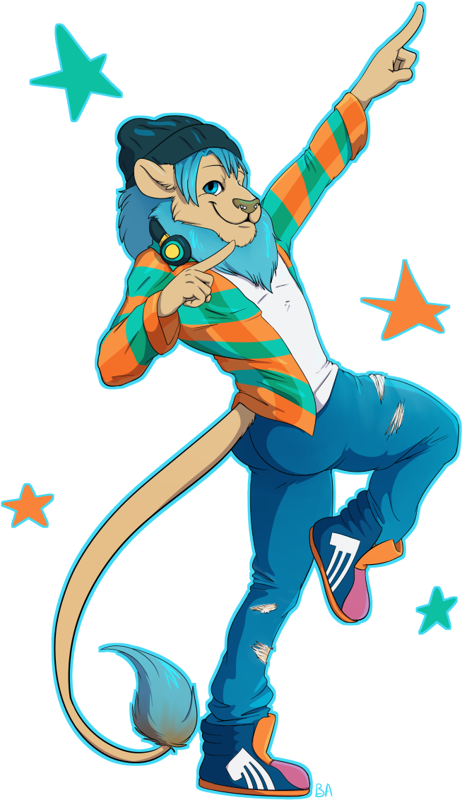 [comm] Mylo The Superstar - Cartoon Clipart (810x1200), Png Download