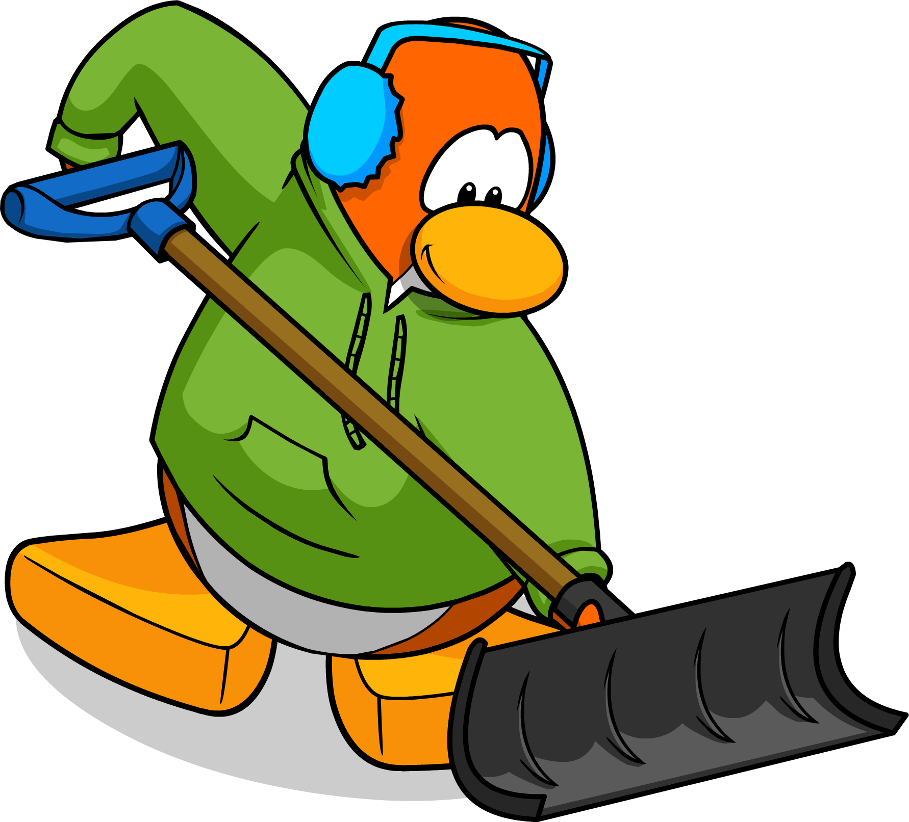 Download Jpg Black And White Download A Little Bit - Club Penguin Snow Shovel Clipart (1782x1613), Png Download