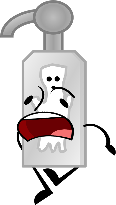 Ghost Soap Bottle Pose Clipart (516x860), Png Download