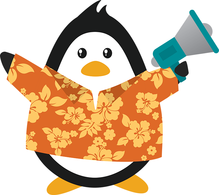 Get Loud Penguin - Alberta Health Services Penguin Clipart (720x641), Png Download