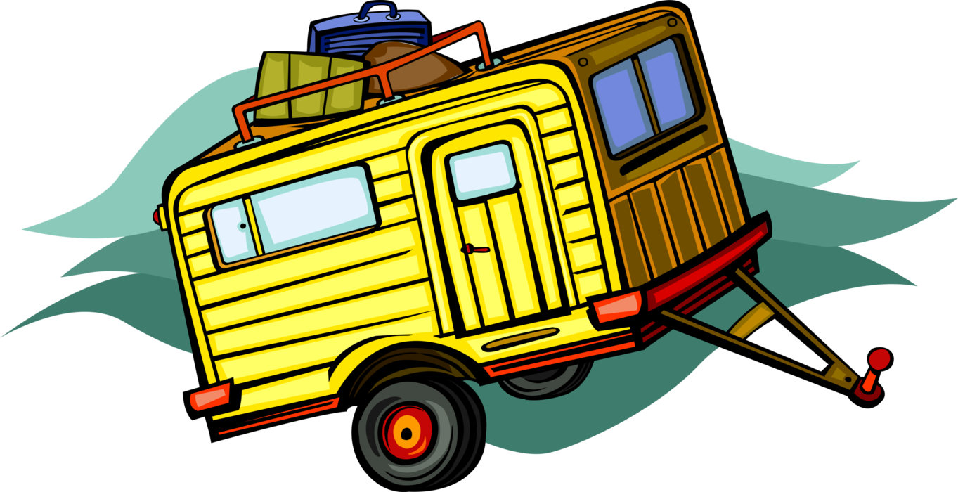 Vector Illustration Of Outdoor Recreational Activity - Camping Clipart (1363x700), Png Download